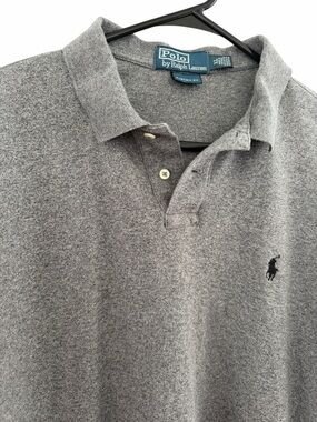 Polo by Ralph Lauren Heather Gray Custom Fit Men’s XL Short Sleeve Polo